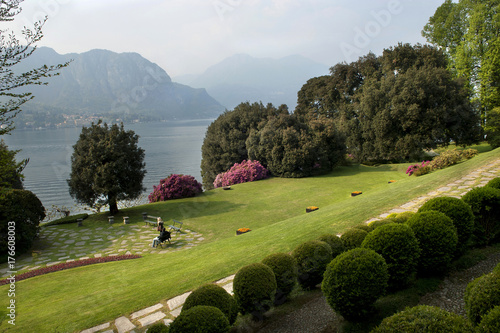 Lake Como;  Bellagio, villa Melzi gardens,bothanical gardens photo