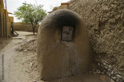 Traditional bread oven in Timbuktu, Mali -July, 2009
