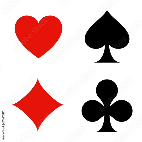 playing card flat icon for apps and websites - icône jeux de cartes pour sites web et applicaitons photo