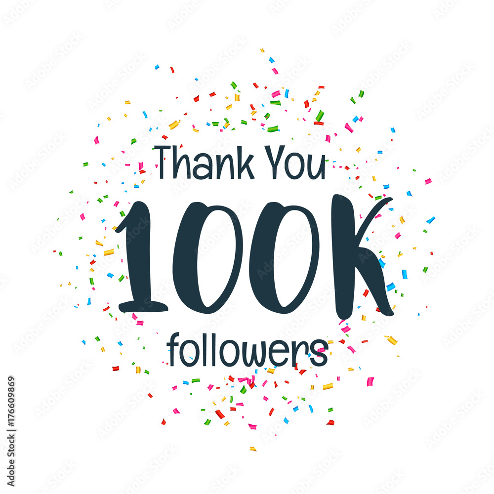success template of 100k followers of social media success template of 100k followers of social media