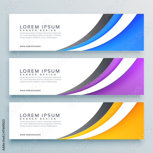 stylish vector headers banner design