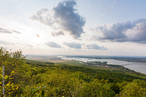 Landscape panorama of the lake, Palava Czech republic