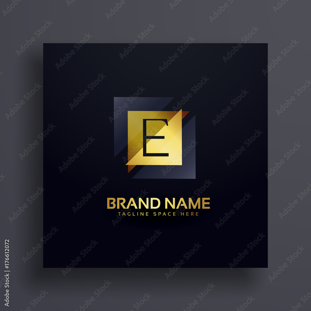 Fototapeta premium premium letter E concept logo design