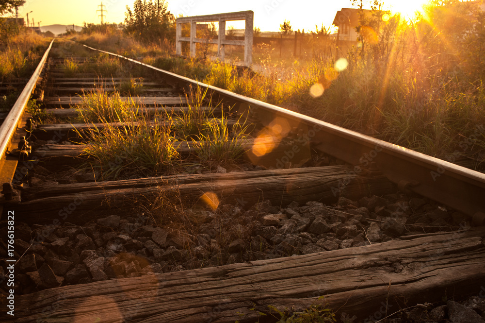 Obraz premium train tracks