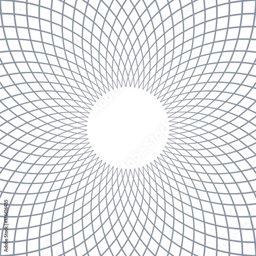 Rotation circular lines pattern.