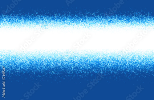 Winter blue frost background with copy space