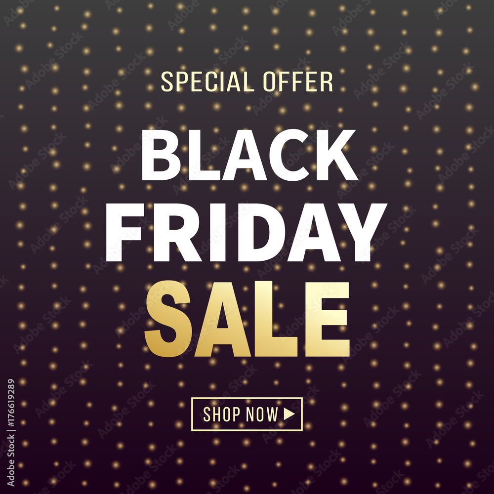 Fototapeta premium Black Friday Sale Banner Background