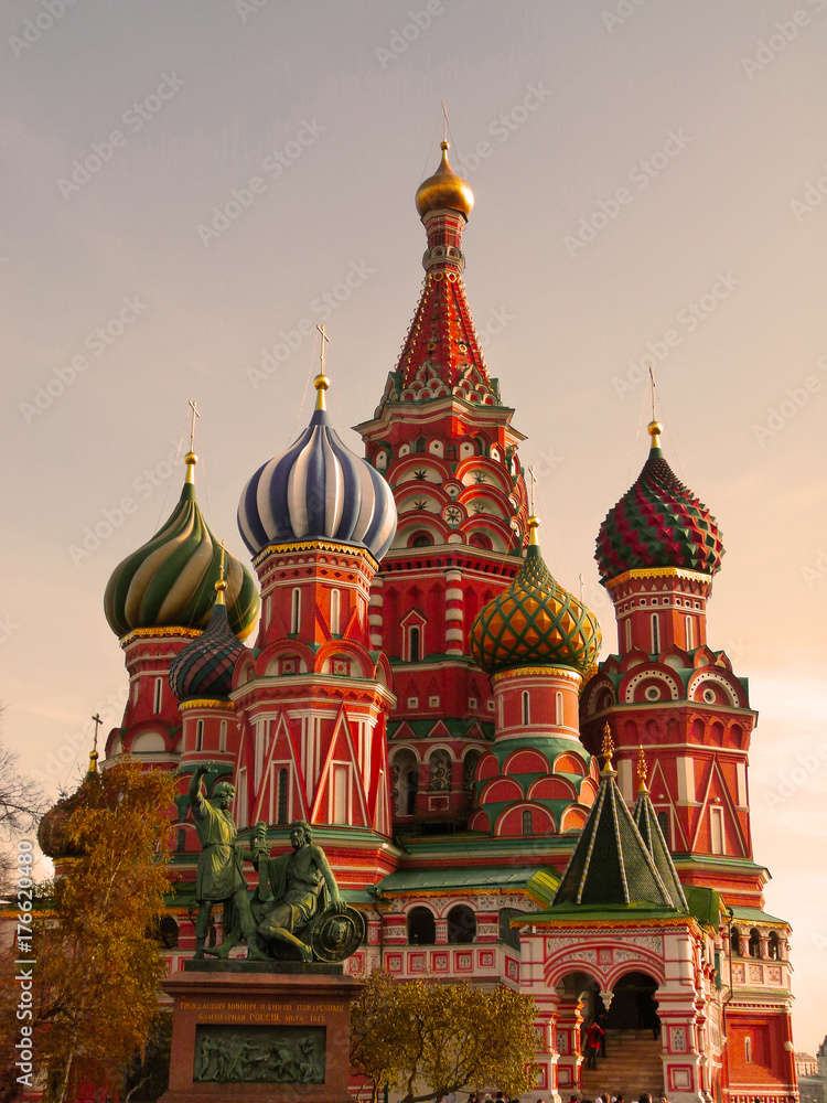 Saint Basil's Cathedral in Red Square, Moscow, Russia