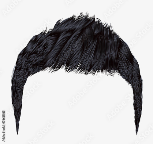 trendy man hairs.brunette black
color.beauty style.realistic 3d.
