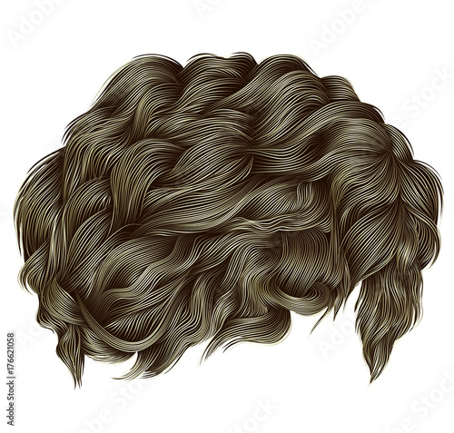 trendy man hairs.brunette black
color.beauty style.realistic 3d.
