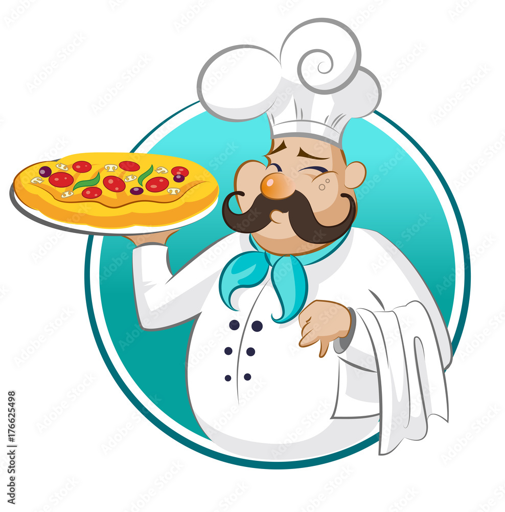 cook pizza. Chef. cook pizza. Chef.