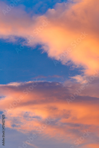 Fototapeta Naklejka Na Ścianę i Meble -  Orange Clouds