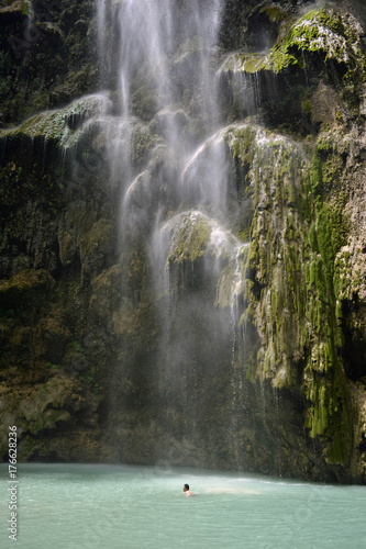 Fototapeta Naklejka Na Ścianę i Meble -  The Tumalog waterfall in Oslob, Philippines