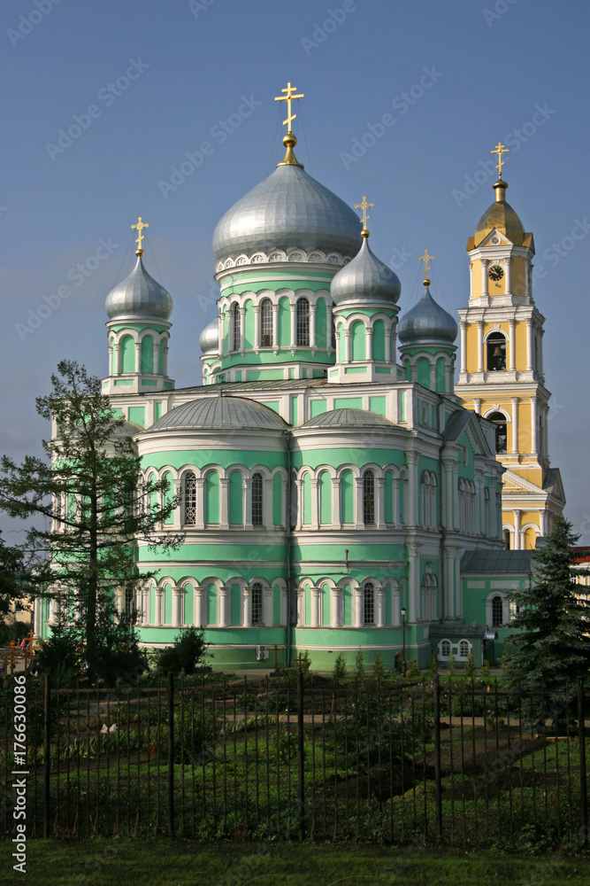 Orthodox church of a monastery in Diveevo, Russia