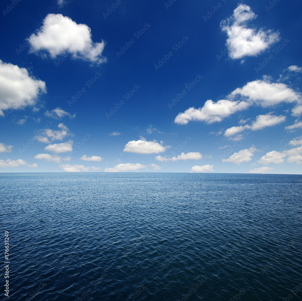Fototapeta premium Blue sea water surface