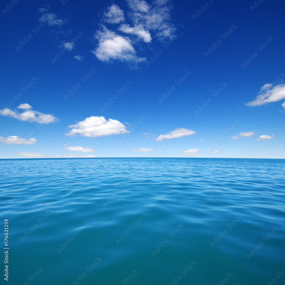 Fototapeta premium Blue sea water surface