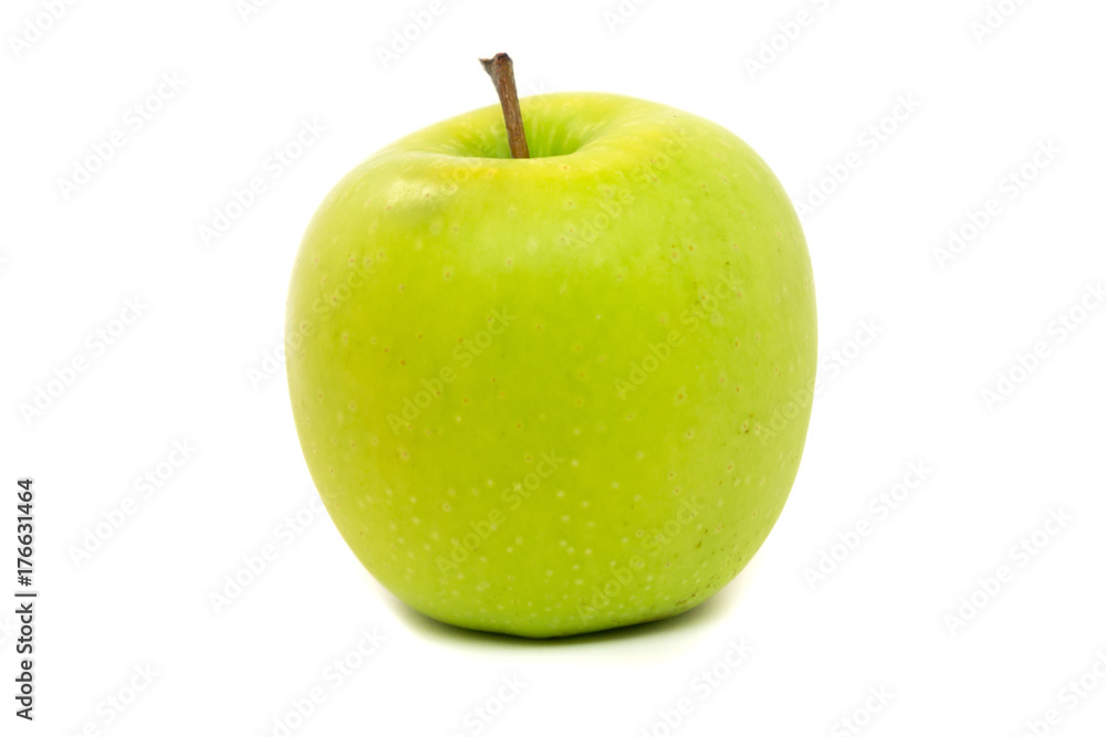 Green Apple Isolated on White Background