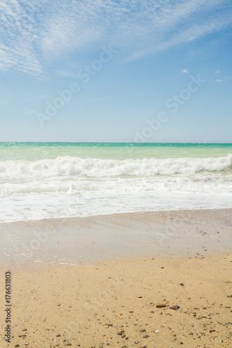 The sea shore summer Sunny day