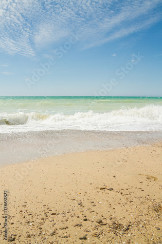 The sea shore summer Sunny day