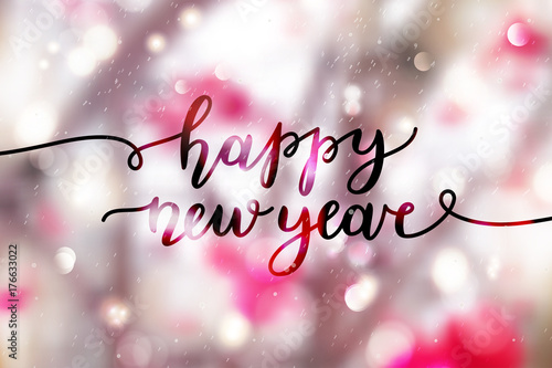 happy new year lettering