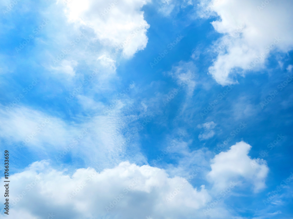 Fototapeta premium Beautiful blue sky 2