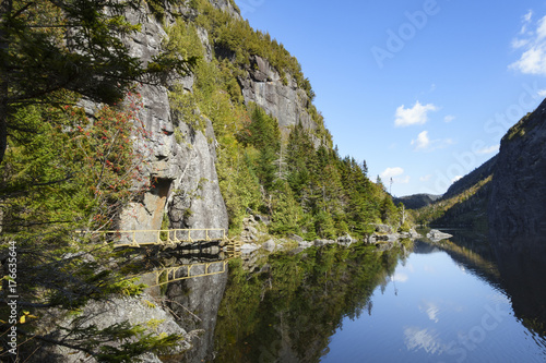 Avalanche Lake in the Adirondack Mountains of New York
