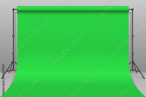 Studio green background