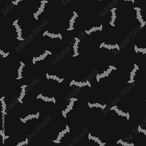 Seamless pattern with bats