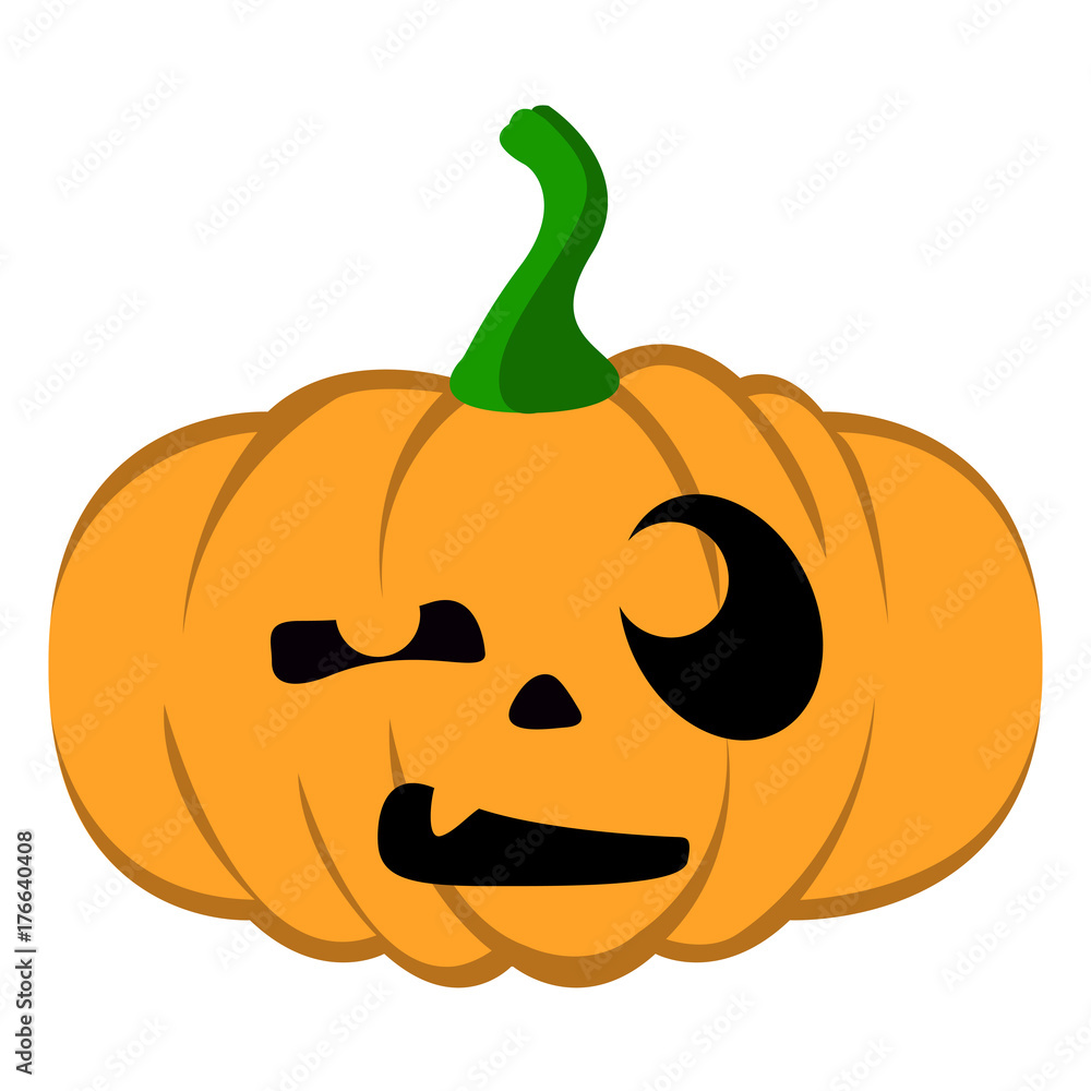 Isolated halloween jack-o-lantern Isolated halloween jack-o-lantern