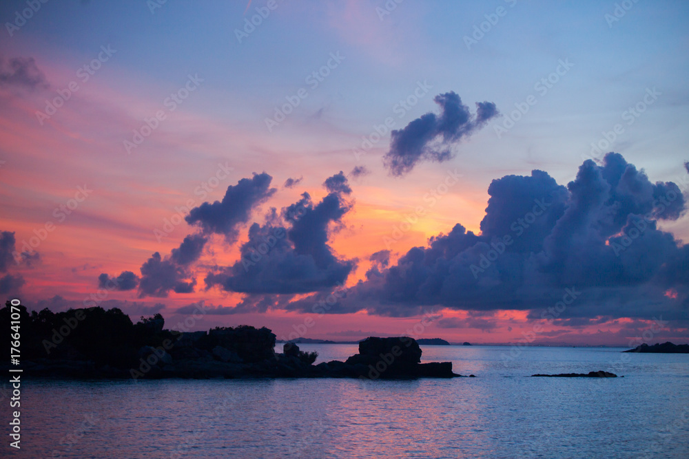 Fototapeta premium sunset sky background