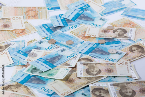 Krone Banknotes. Norwegian Krone Currency