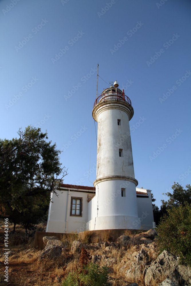 Gelidonya lighthouse on Lycian way in Karaoz, Antalya, Turkey