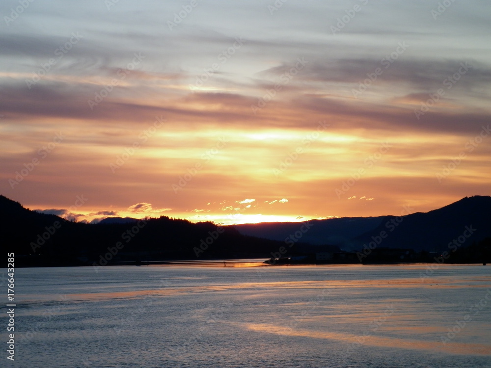 sunset alaska sunset alaska