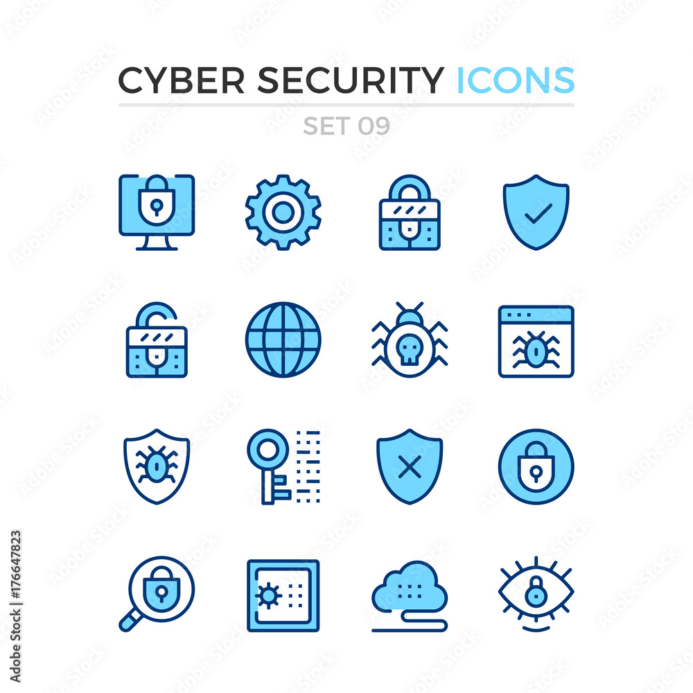 Cyber Security Icons Vector Line Icons Set Premium Quality Simple Thin Line Design Modern Outline Symbols Pictograms Stock ベクター Adobe Stock Cyber Security Icons Vector Line Icons Set Premium Quality Simple Thin Line Design Modern Outline Symbols Pictograms Stock ベクター Adobe Stock