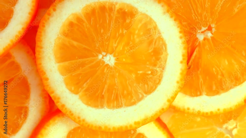Closeup of a delicious ripe orange rotate. 4K UHD video 3840x2160 Closeup of a delicious ripe orange rotate. 4K UHD video 3840x2160