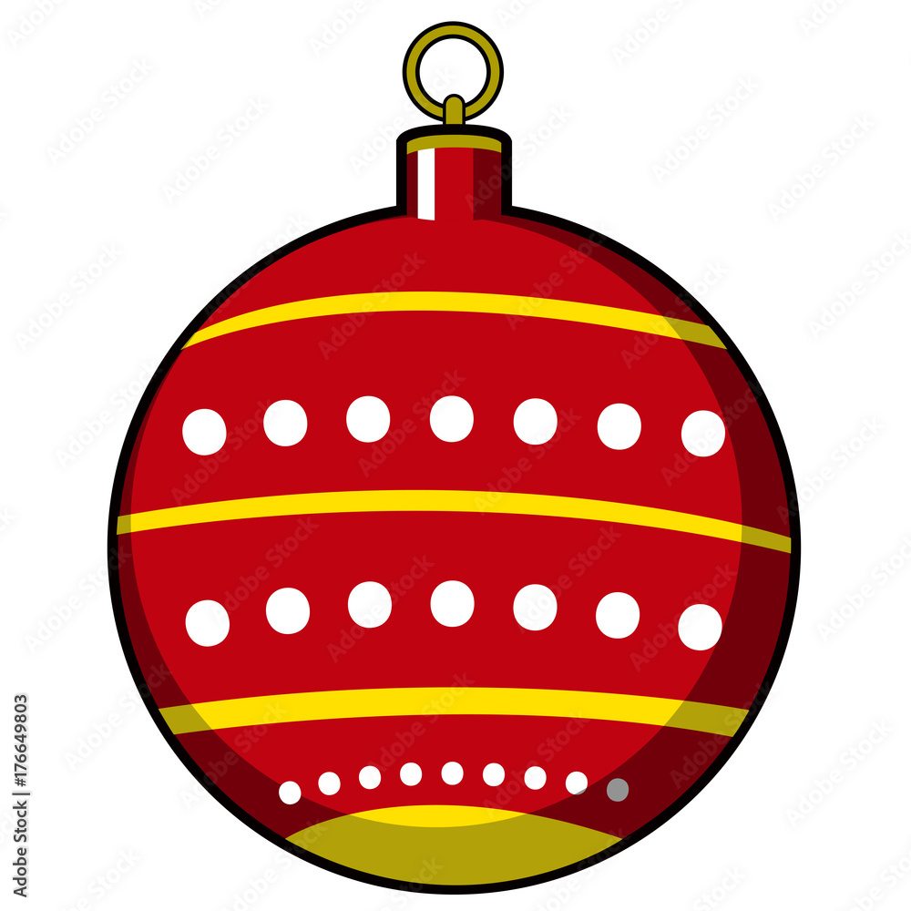 Obraz premium Isolated christmas tree ball