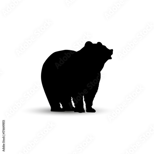 Silhouette of brown bear. © yik2007