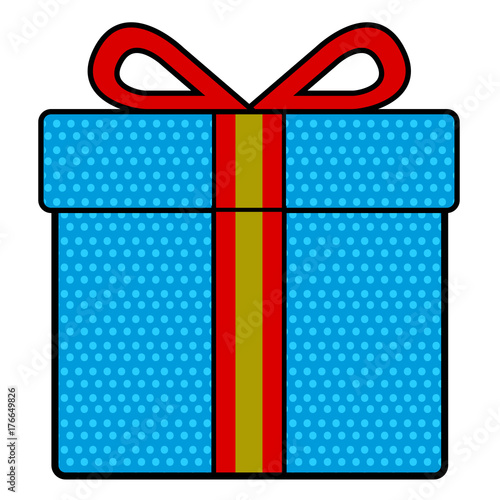 Isolated christmas present