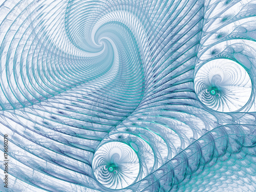 Fényképezés Strangeness blue on white