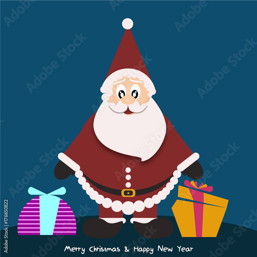 Background with Santa Claus