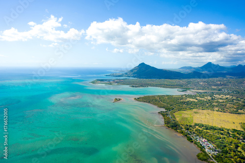 Widok z wyspy Mauritius