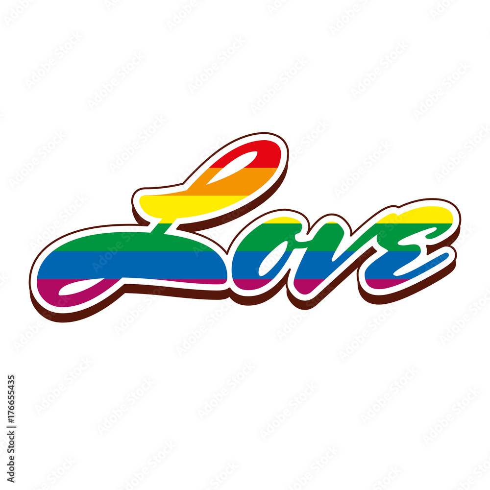 Obraz premium LGBT rainbow symbol