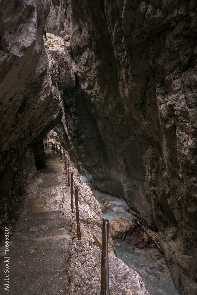 Partnach Gorge, Bavaria, Germany Partnach Gorge, Bavaria, Germany