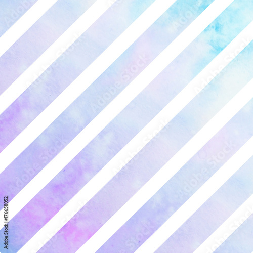 Free Download Watercolor blue violet stripes. Light violet lines on white background - GFXLoad