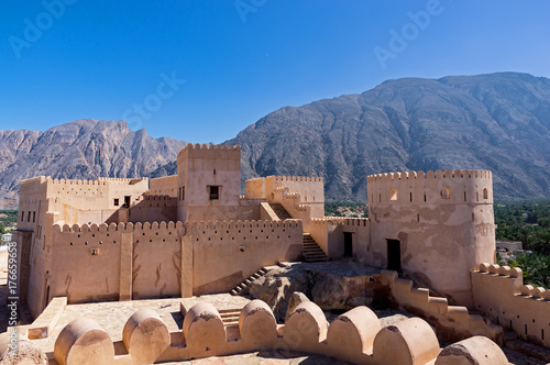 The Nakhl Fort is a large fortification in the Al Batinah Region of Oman. It is named after the Wilayah of Nakhal. photo