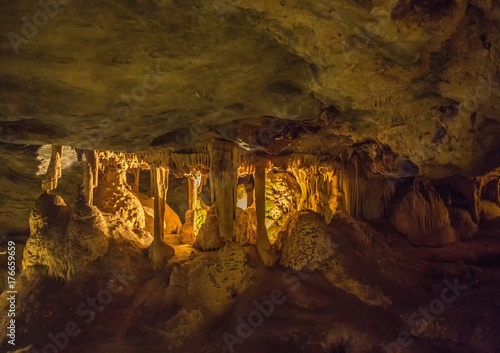 Flowstones in the famous Cango Caves in South Africa photo