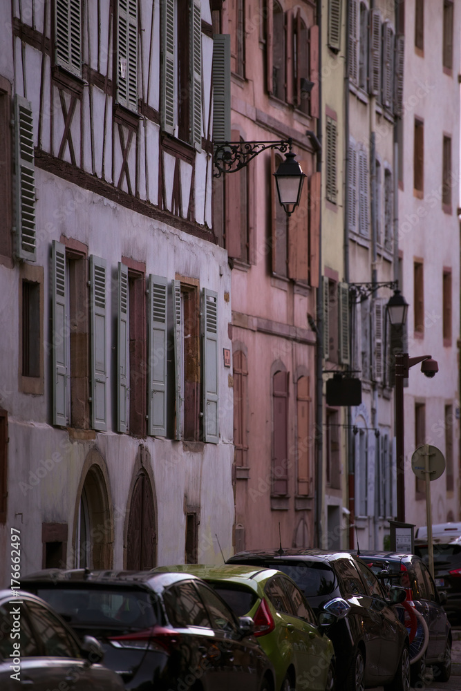 Naklejka premium Traditional wooden houses in Colmar, France
