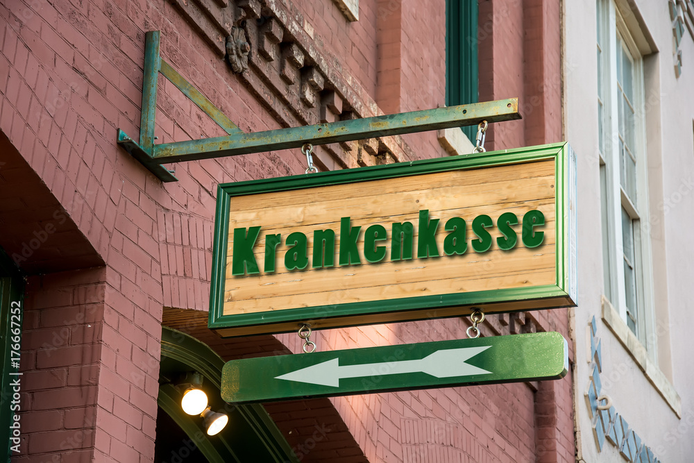 Obraz premium Schild 277 - Krankenkasse