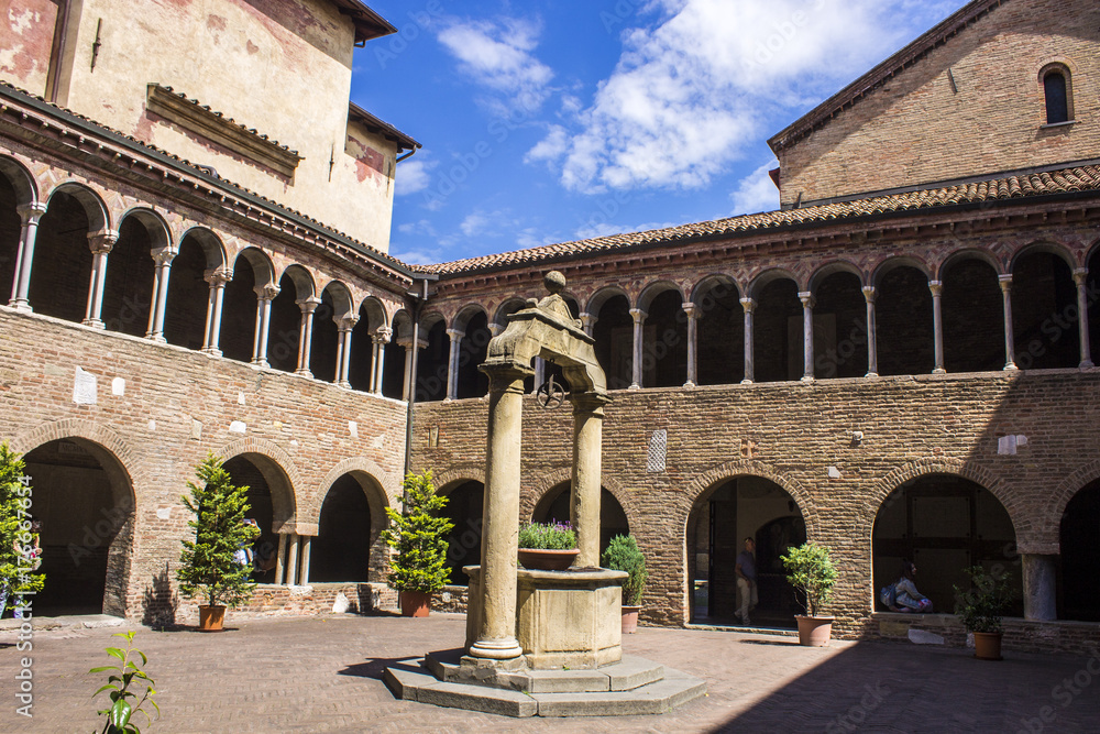 The Basilica di Santo Stefano and the Sette Chiese in Bologna, Italy