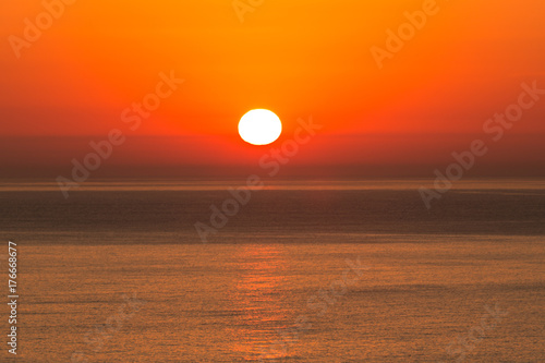 Fototapeta Naklejka Na Ścianę i Meble -  Sunset on the Cantabrian coast